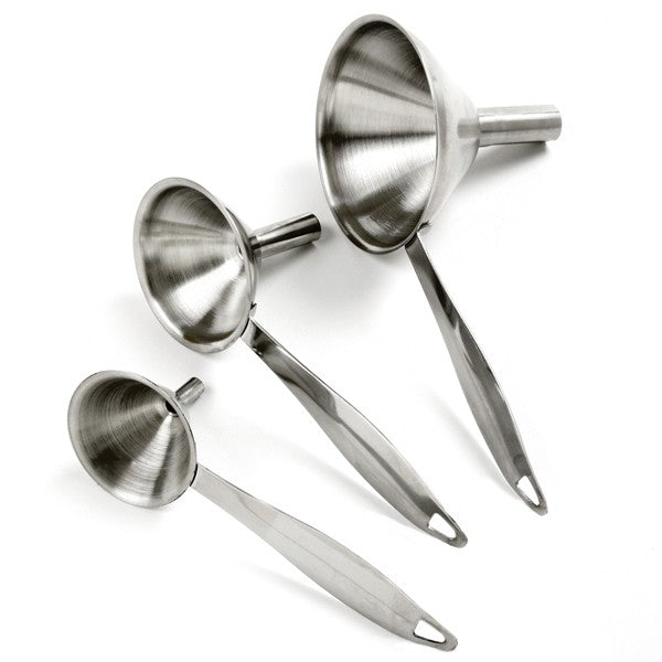 Funnels Stainless with Handles 3pc
